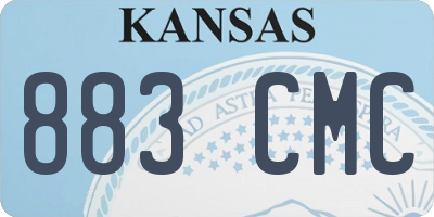 KS license plate 883CMC