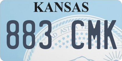 KS license plate 883CMK