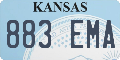 KS license plate 883EMA