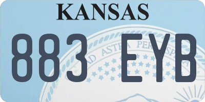 KS license plate 883EYB