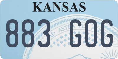 KS license plate 883GOG
