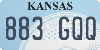 KS license plate 883GQQ