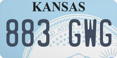 KS license plate 883GWG