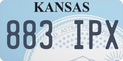 KS license plate 883IPX
