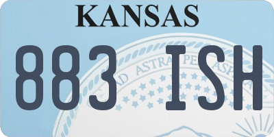 KS license plate 883ISH