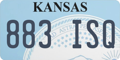 KS license plate 883ISQ