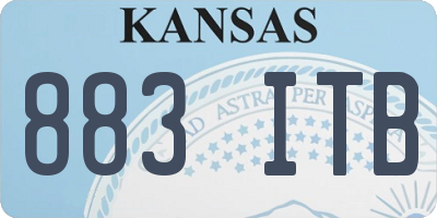 KS license plate 883ITB