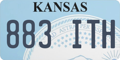 KS license plate 883ITH