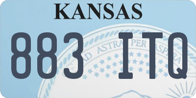 KS license plate 883ITQ