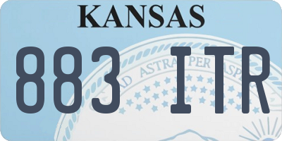 KS license plate 883ITR