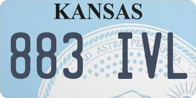KS license plate 883IVL