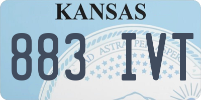 KS license plate 883IVT