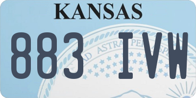 KS license plate 883IVW