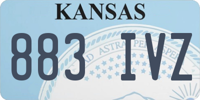 KS license plate 883IVZ