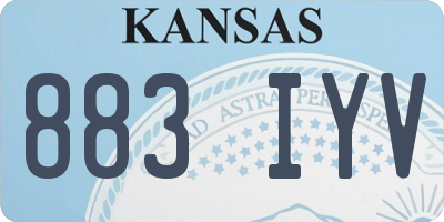 KS license plate 883IYV