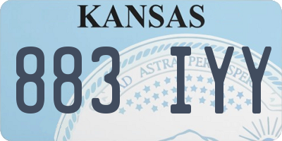 KS license plate 883IYY