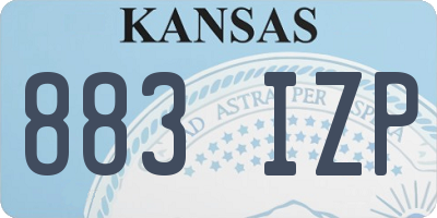 KS license plate 883IZP