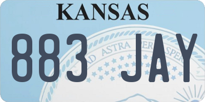 KS license plate 883JAY