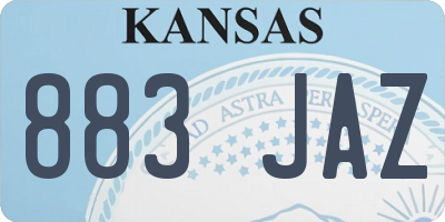 KS license plate 883JAZ
