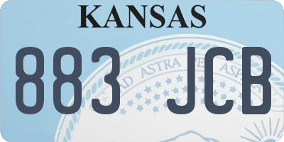 KS license plate 883JCB