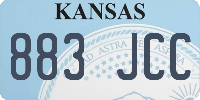 KS license plate 883JCC