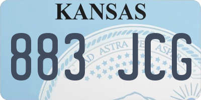 KS license plate 883JCG
