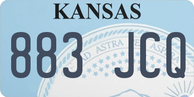 KS license plate 883JCQ