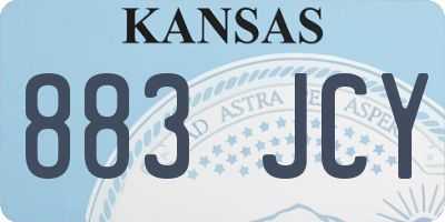 KS license plate 883JCY