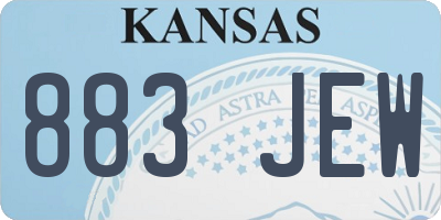 KS license plate 883JEW