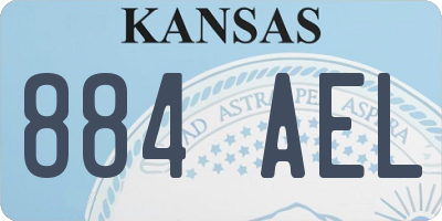 KS license plate 884AEL