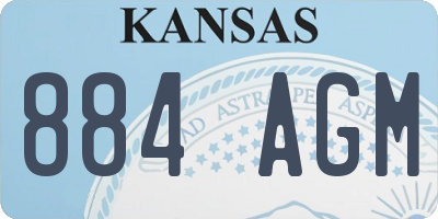 KS license plate 884AGM