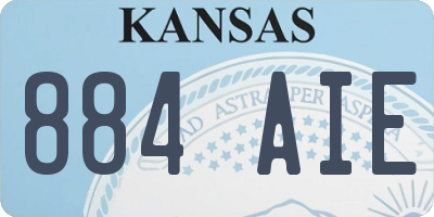KS license plate 884AIE