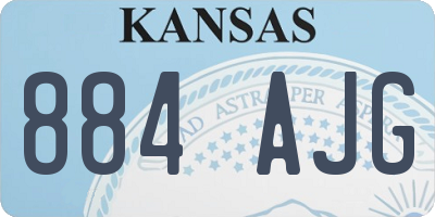 KS license plate 884AJG