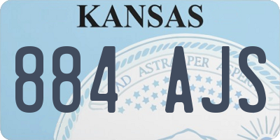 KS license plate 884AJS