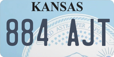 KS license plate 884AJT