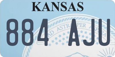 KS license plate 884AJU