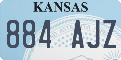 KS license plate 884AJZ