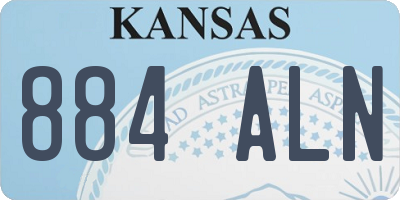 KS license plate 884ALN