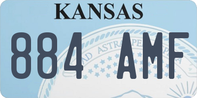 KS license plate 884AMF
