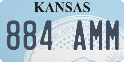 KS license plate 884AMM