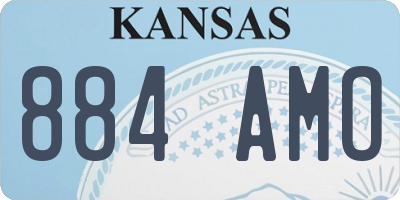 KS license plate 884AMO