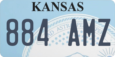 KS license plate 884AMZ