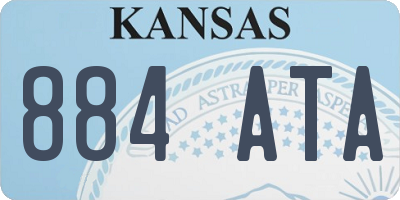 KS license plate 884ATA