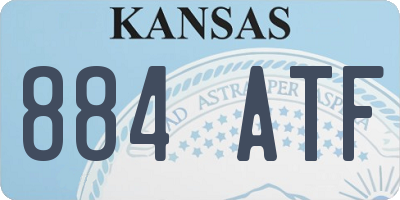 KS license plate 884ATF
