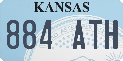 KS license plate 884ATH
