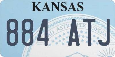 KS license plate 884ATJ