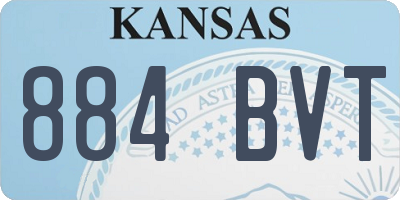 KS license plate 884BVT