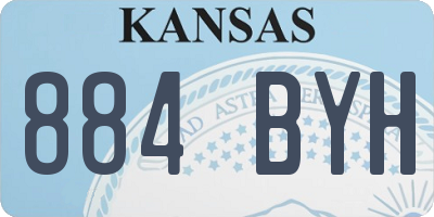 KS license plate 884BYH