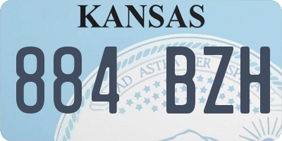 KS license plate 884BZH