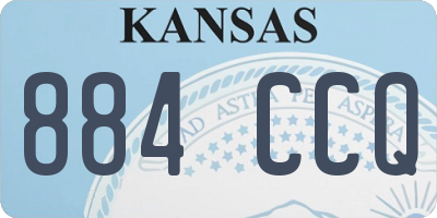 KS license plate 884CCQ